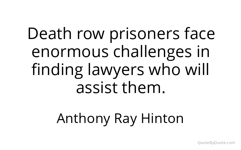 Preview image for this quote by Anthony Ray Hinton
