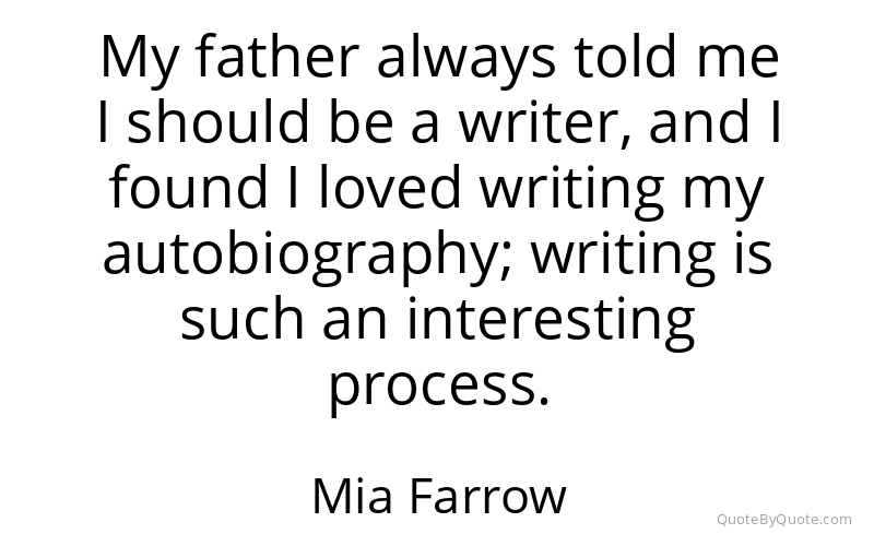 Preview image for this quote by Mia Farrow