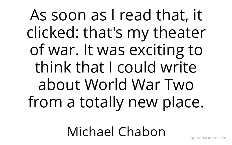 Preview image for this quote by Michael Chabon