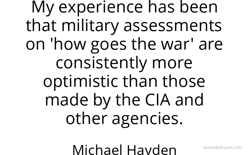 Preview image for this quote by Michael Hayden