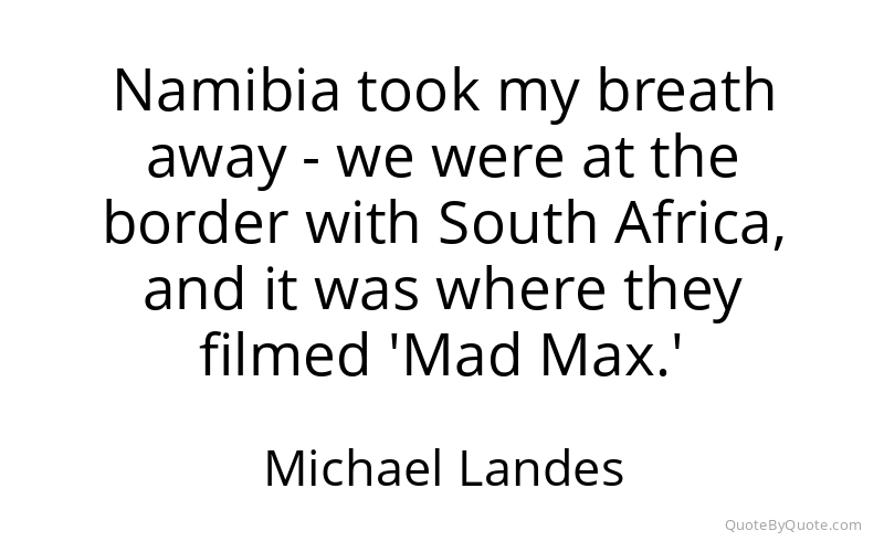 Preview image for this quote by Michael Landes