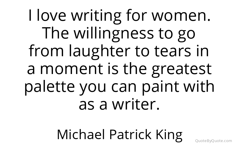 Preview image for this quote by Michael Patrick King