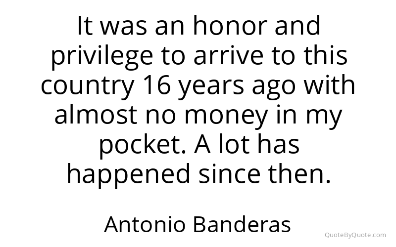 Preview image for this quote by Antonio Banderas