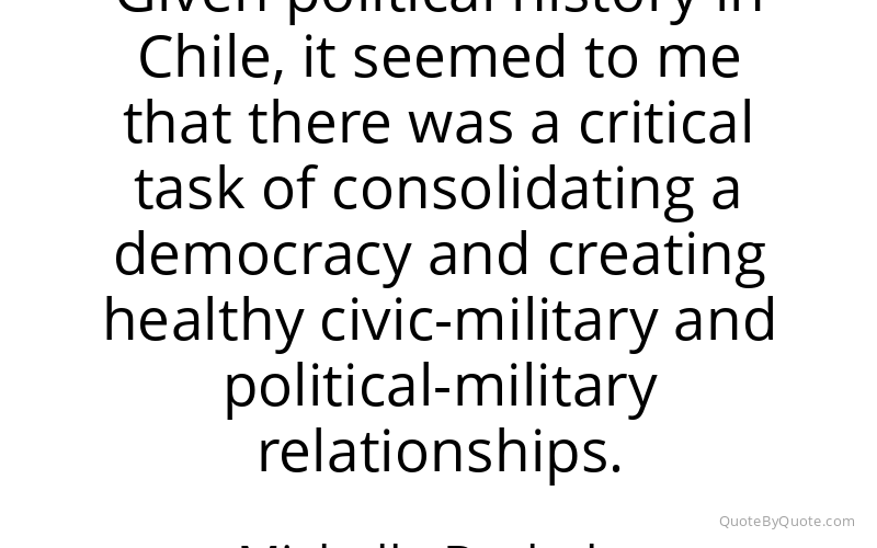 Preview image for this quote by Michelle Bachelet
