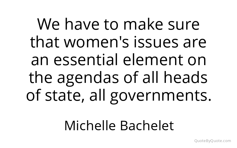 Preview image for this quote by Michelle Bachelet