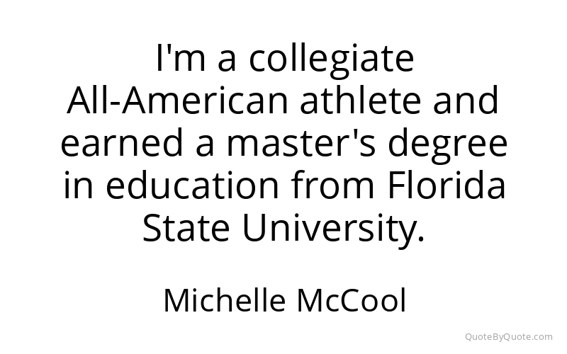 Preview image for this quote by Michelle McCool