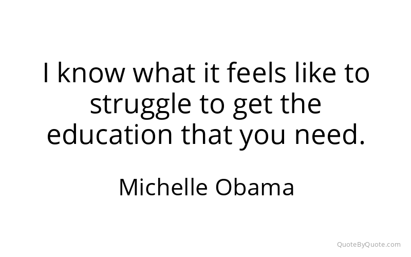 Preview image for this quote by Michelle Obama