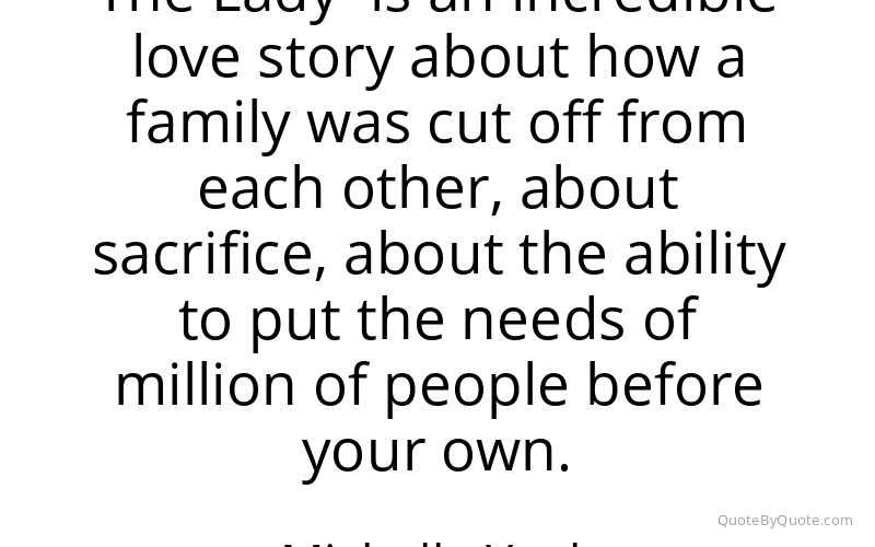 Preview image for this quote by Michelle Yeoh