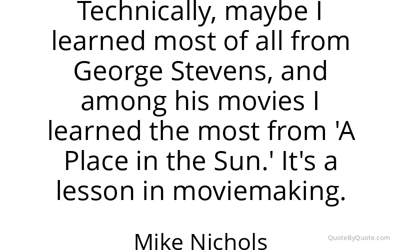 Preview image for this quote by Mike Nichols
