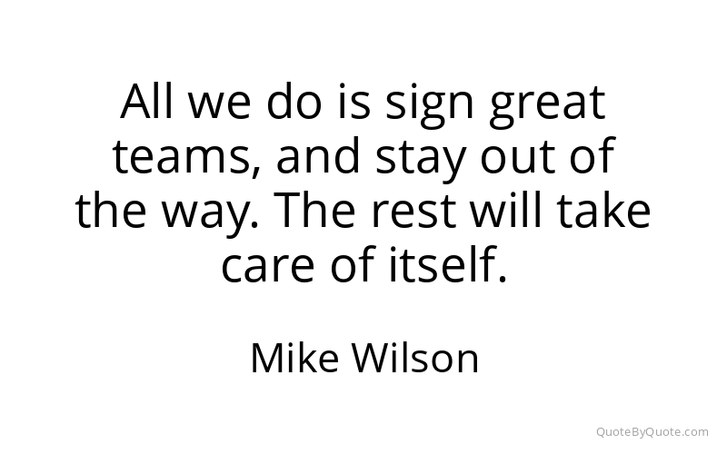 Preview image for this quote by Mike Wilson
