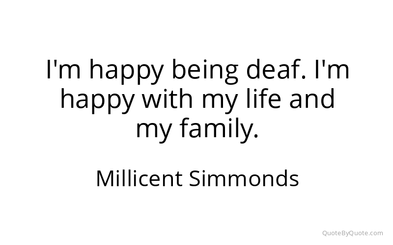 Preview image for this quote by Millicent Simmonds