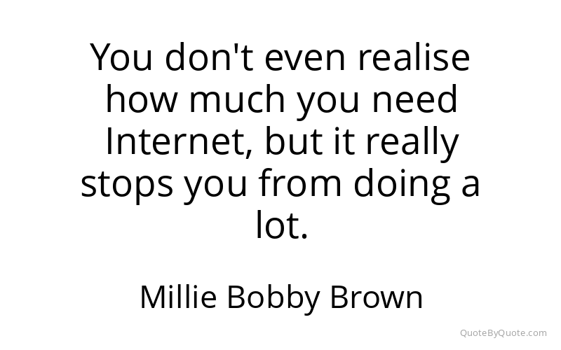 Preview image for this quote by Millie Bobby Brown