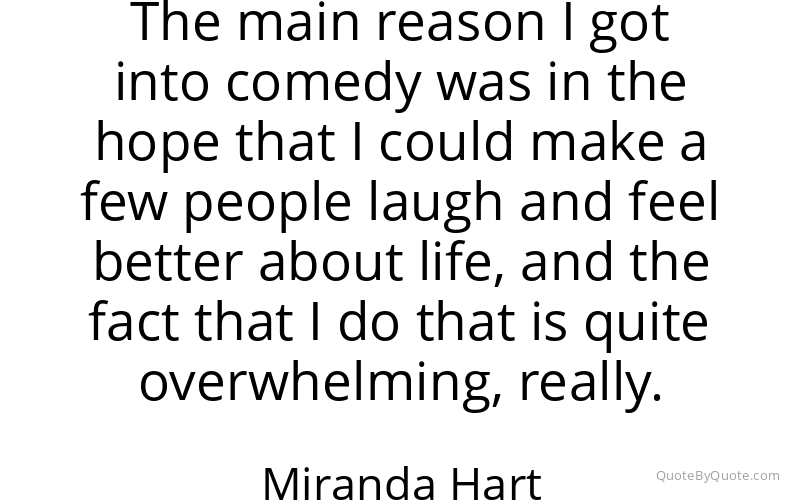 Preview image for this quote by Miranda Hart