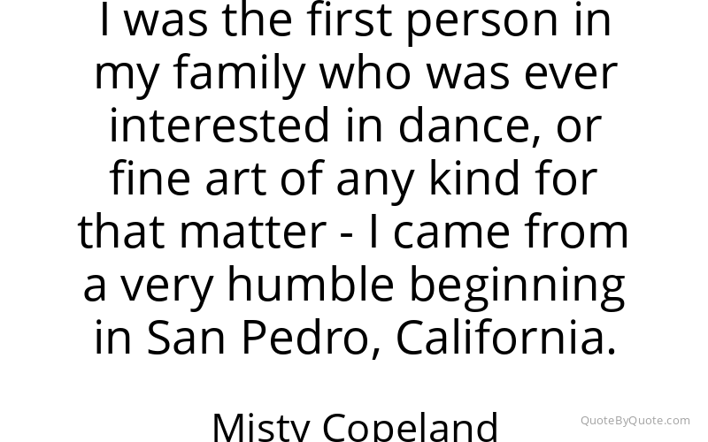 Preview image for this quote by Misty Copeland