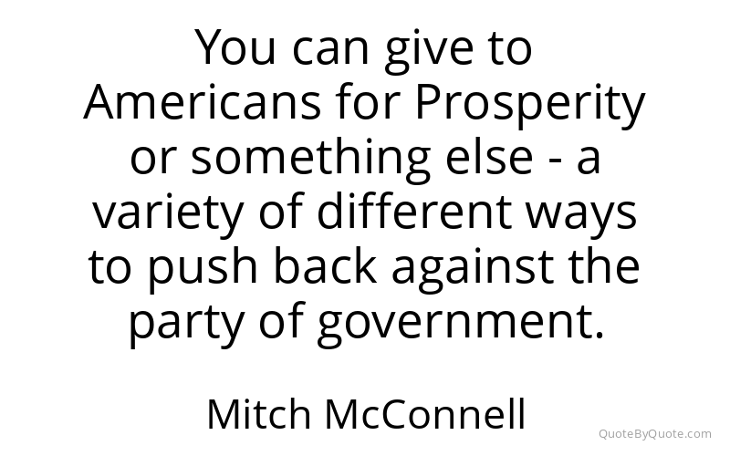 Preview image for this quote by Mitch McConnell