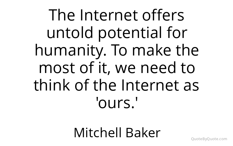 Preview image for this quote by Mitchell Baker