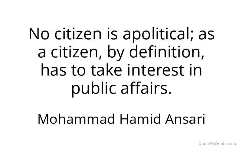 Preview image for this quote by Mohammad Hamid Ansari