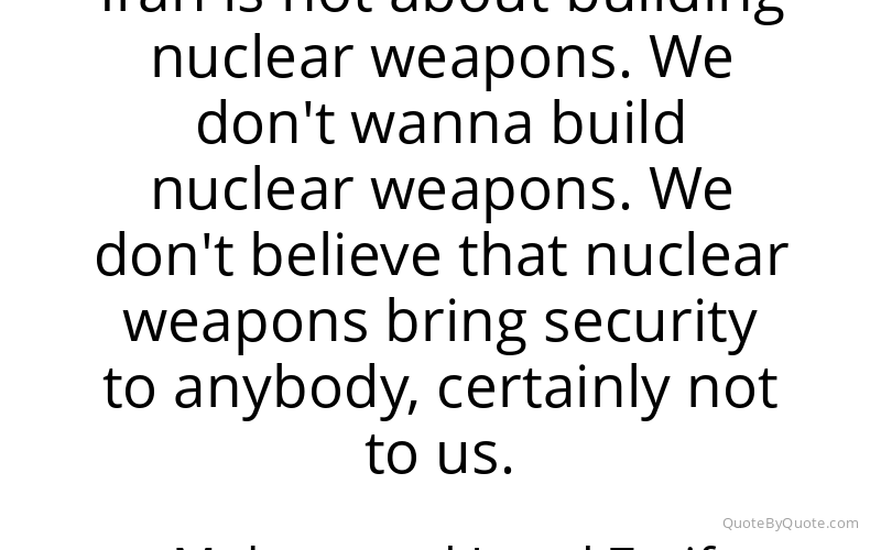 Preview image for this quote by Mohammad Javad Zarif