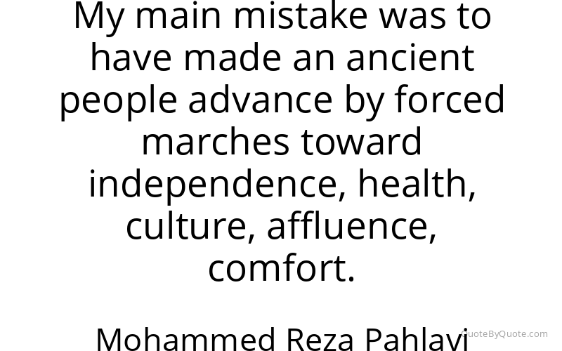 Preview image for this quote by Mohammed Reza Pahlavi