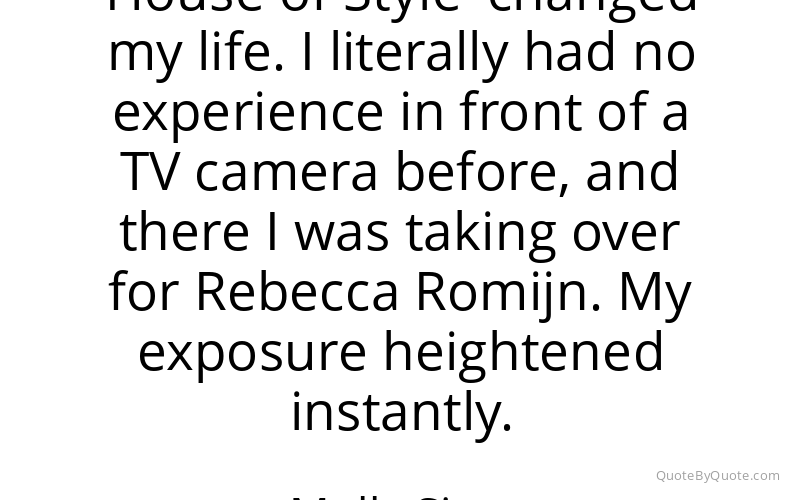 Preview image for this quote by Molly Sims