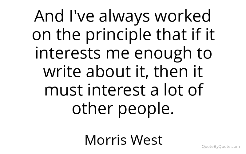 Preview image for this quote by Morris West
