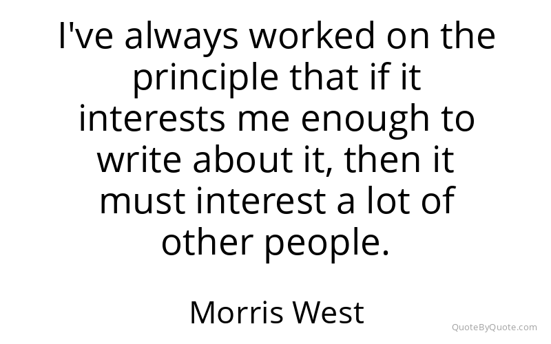 Preview image for this quote by Morris West