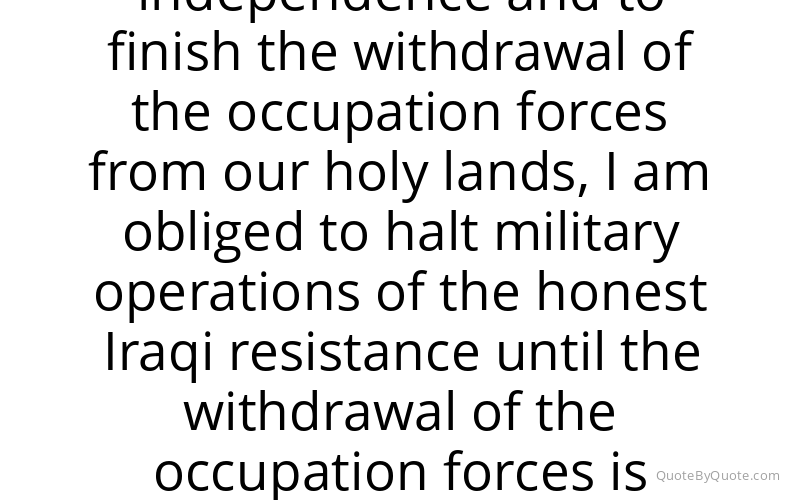 Preview image for this quote by Muqtada al Sadr
