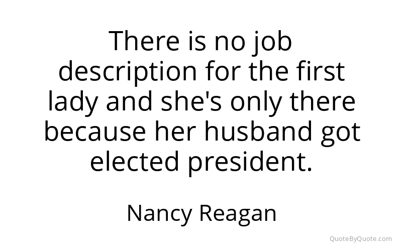 Preview image for this quote by Nancy Reagan