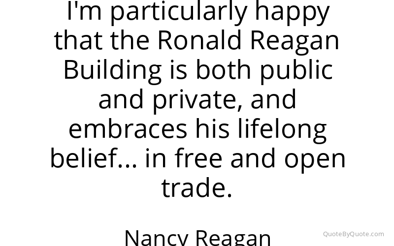 Preview image for this quote by Nancy Reagan