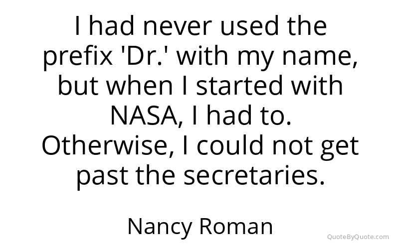 Preview image for this quote by Nancy Roman