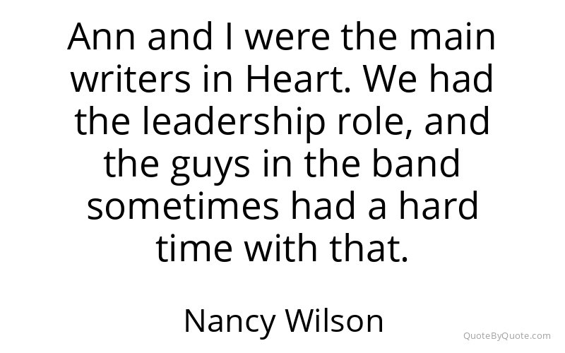 Preview image for this quote by Nancy Wilson
