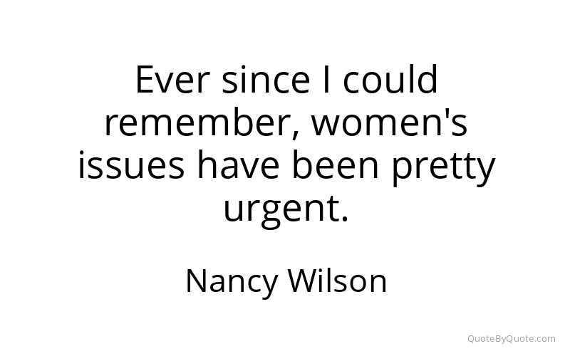 Preview image for this quote by Nancy Wilson