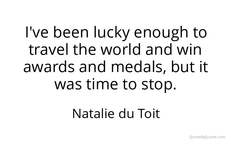 Preview image for this quote by Natalie du Toit