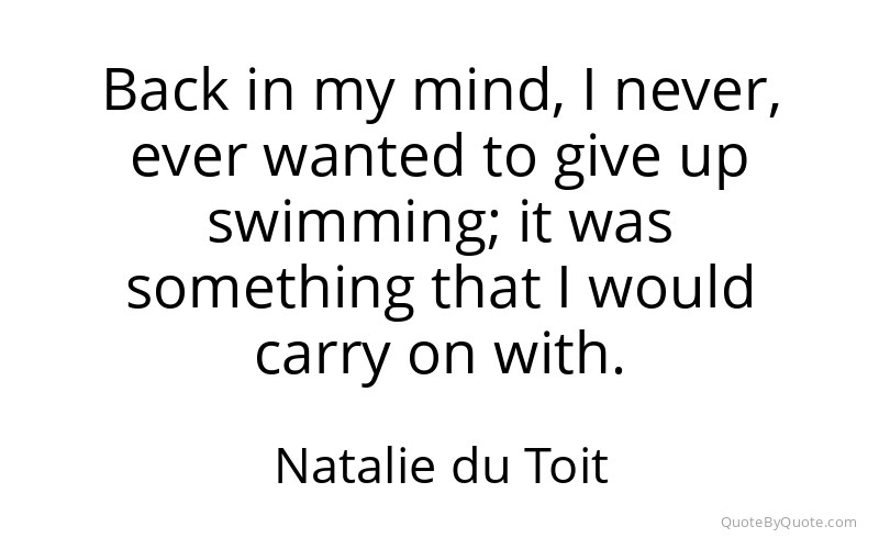 Preview image for this quote by Natalie du Toit