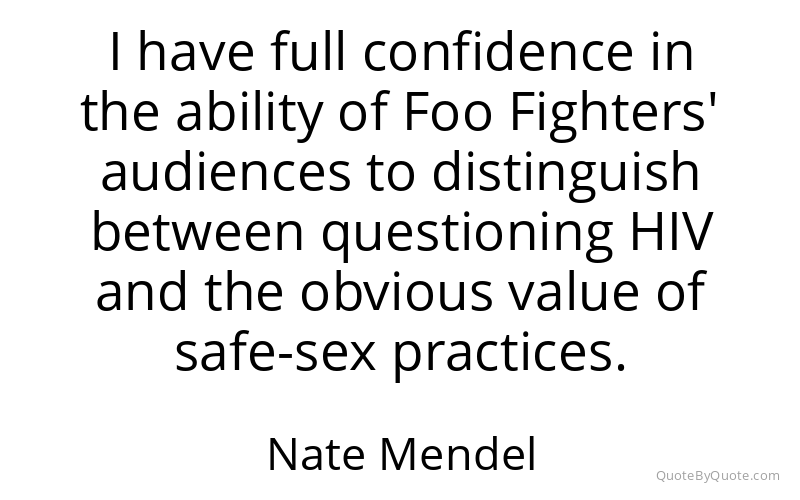 Preview image for this quote by Nate Mendel