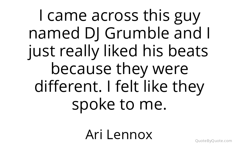 Preview image for this quote by Ari Lennox