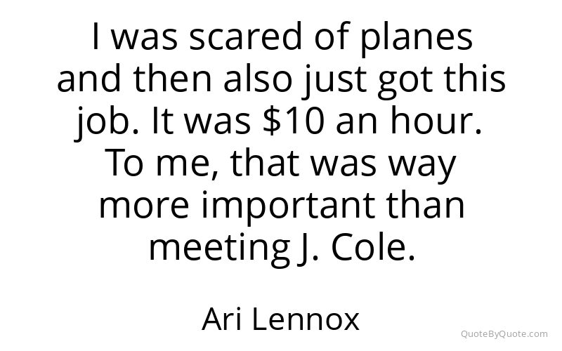 Preview image for this quote by Ari Lennox