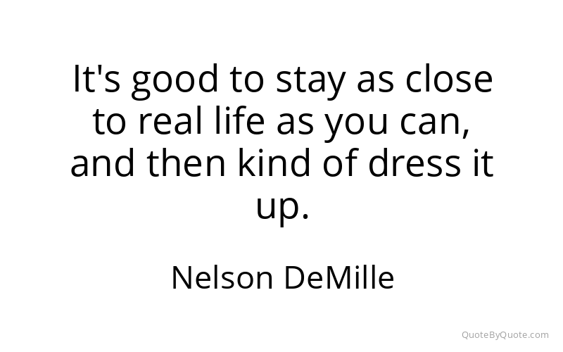 Preview image for this quote by Nelson DeMille