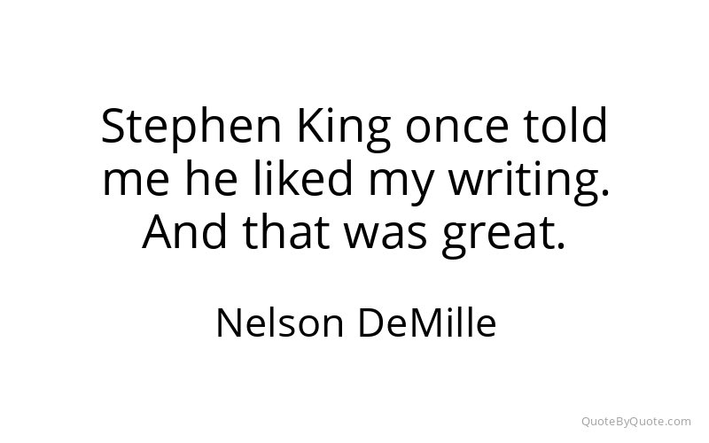 Preview image for this quote by Nelson DeMille