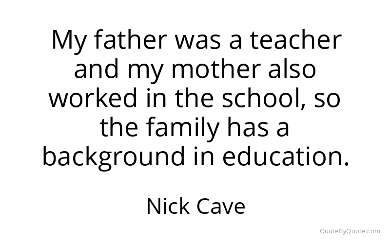 Preview image for this quote by Nick Cave
