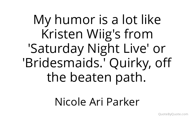 Preview image for this quote by Nicole Ari Parker