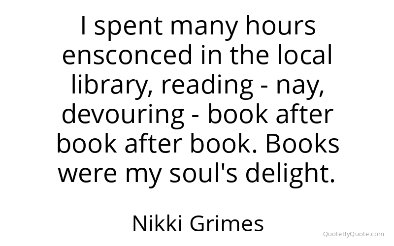 Preview image for this quote by Nikki Grimes