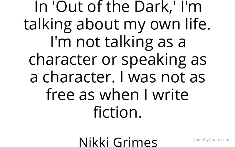Preview image for this quote by Nikki Grimes