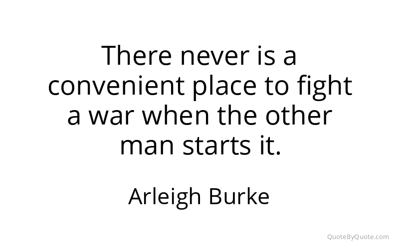 Preview image for this quote by Arleigh Burke