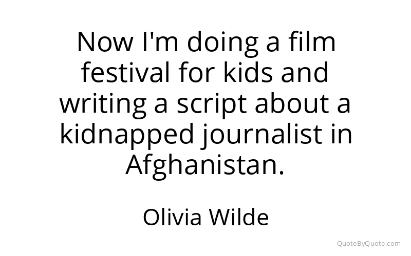 Preview image for this quote by Olivia Wilde
