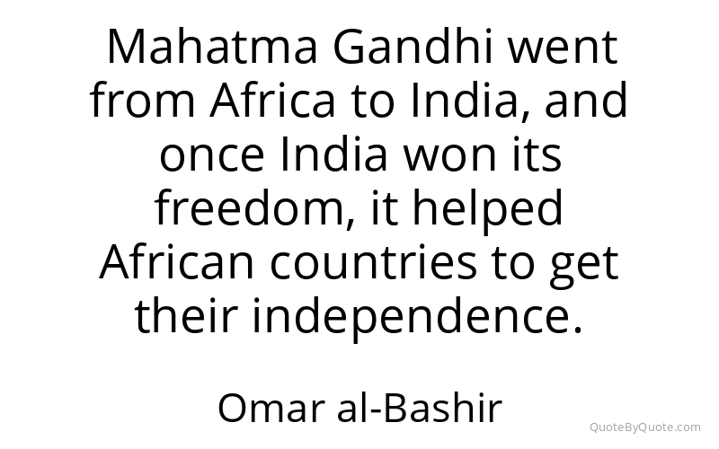 Preview image for this quote by Omar al-Bashir