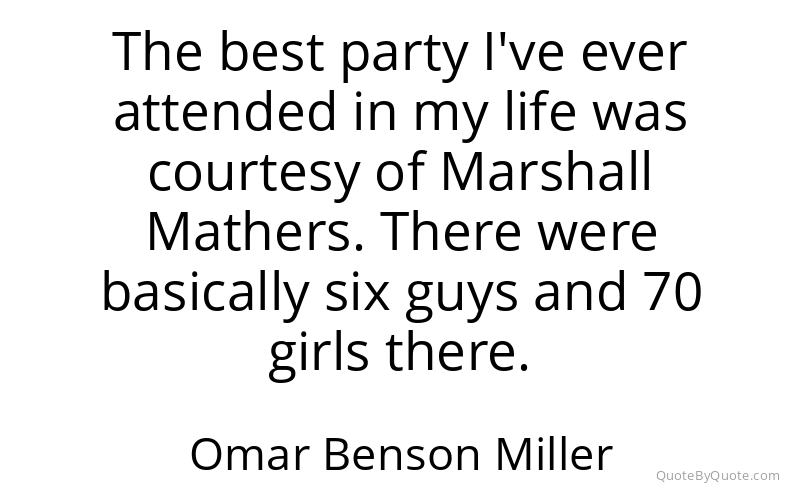 Preview image for this quote by Omar Benson Miller