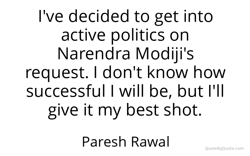 Preview image for this quote by Paresh Rawal