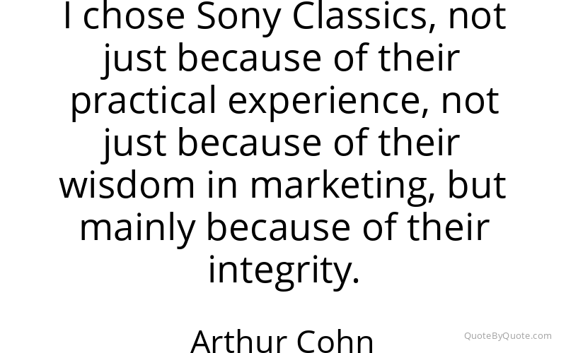 Preview image for this quote by Arthur Cohn