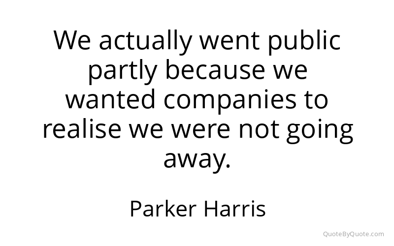 Preview image for this quote by Parker Harris